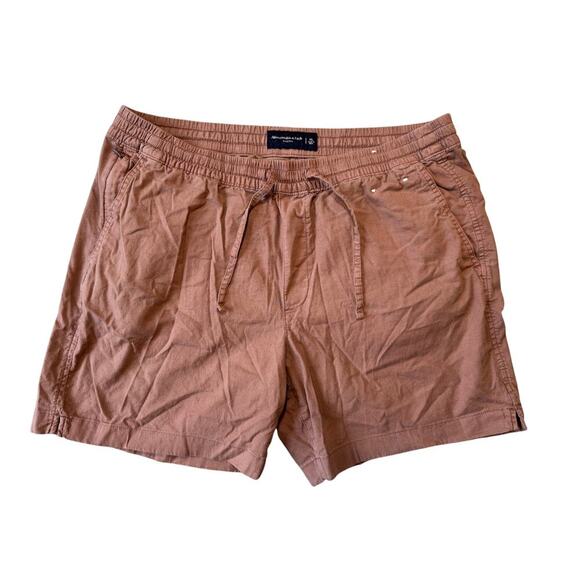 Abercrombie & Fitch shorts, size Men's XL, NWOT, Reddish Brown, Elastic Waist - Picture 1 of 10